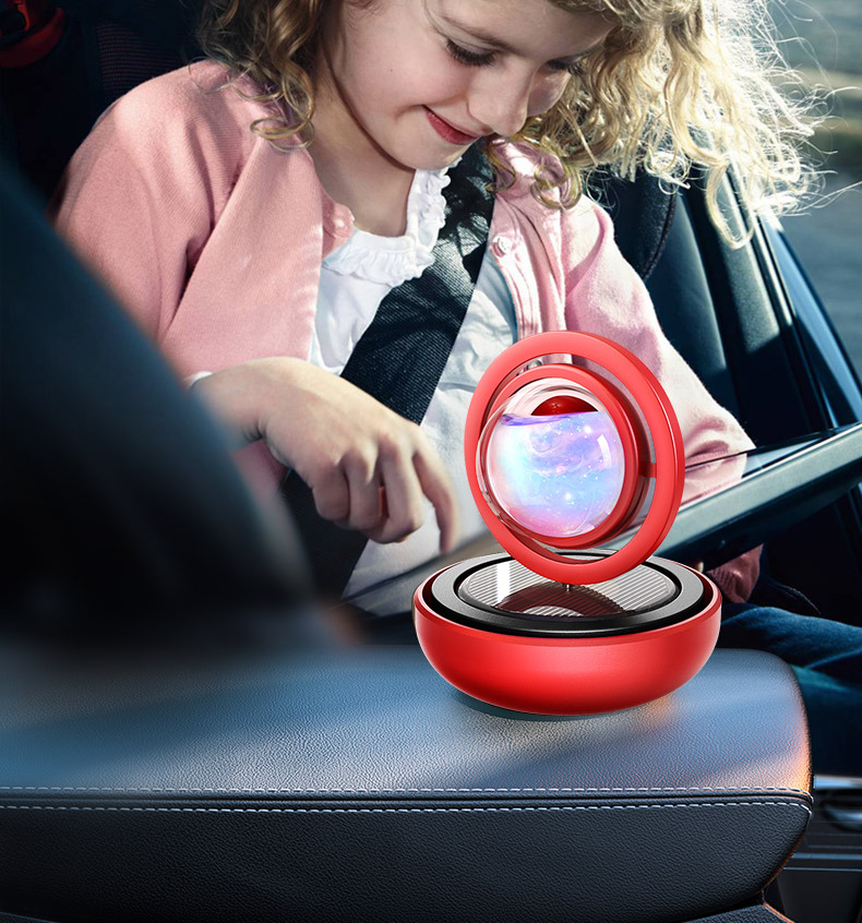 2025 New Car Xinghai Car Interior Imported Breathable Film Light Aromatherapy Double Ring Encounter Light Rotation Scattered Fragrance and Odor Removal