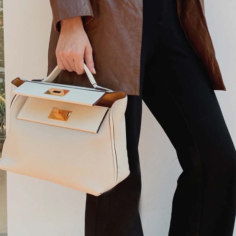 First Layer Cowhide Dumpling Bag Wing Bag Portable Shoulder Crossbody Back_voghion.com