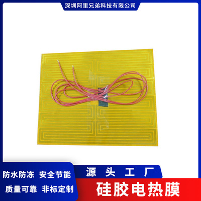 Supplying Silicone electrothermal film Polyimide Heating film thickness 0.3mm Can gum Uniform temperature