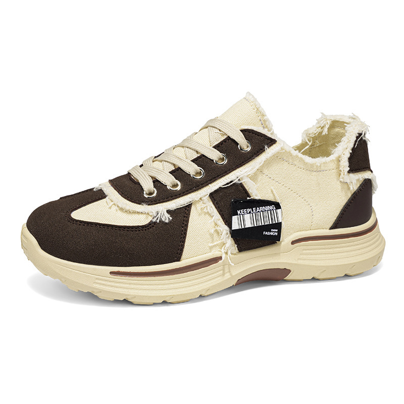 2026 verano nueva tendencia ligera con suela gruesa versátil zapatos de lona suave de suela baja transpirable zapatos ociosos diarios