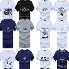 露店経済安い男装半袖走江湖貨物源男性tシャツ対外貿易国境を越えたメーカー直販卸売り