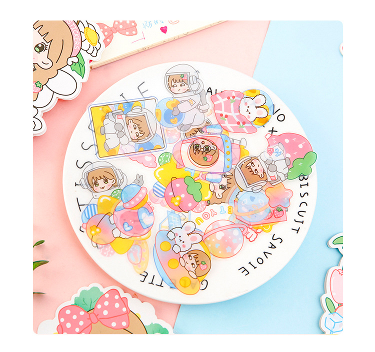 Cartoon Pet Girl Hand Account Decoration Sticker wholesale nihaojewelrypicture9