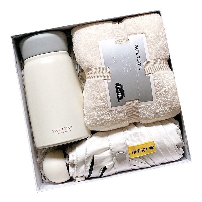 Conjunto de souvenirs de negocios Regalo de año nuevo Regalo de apertura para empleados Cumpleaños del cliente Caja de tazas de aislamiento práctico de negocios