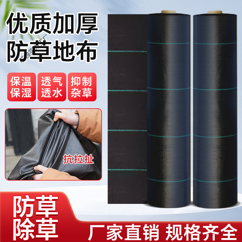 防草布园艺地布果园果树打孔切片除草布透气透水盖草果园管理