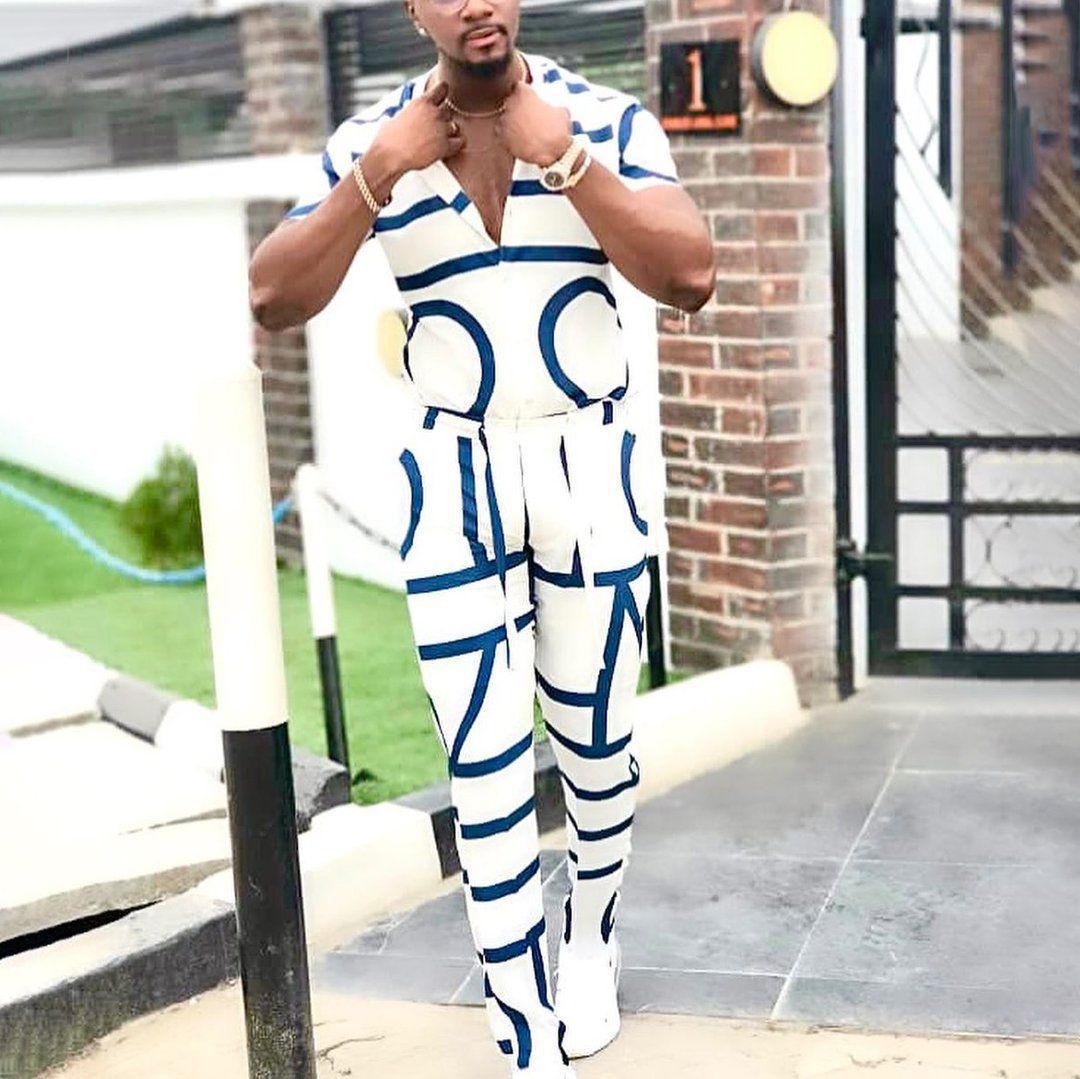 Monochrome Men's Summer Casual Two-piece Shirt And Trousers Set_voghion.com