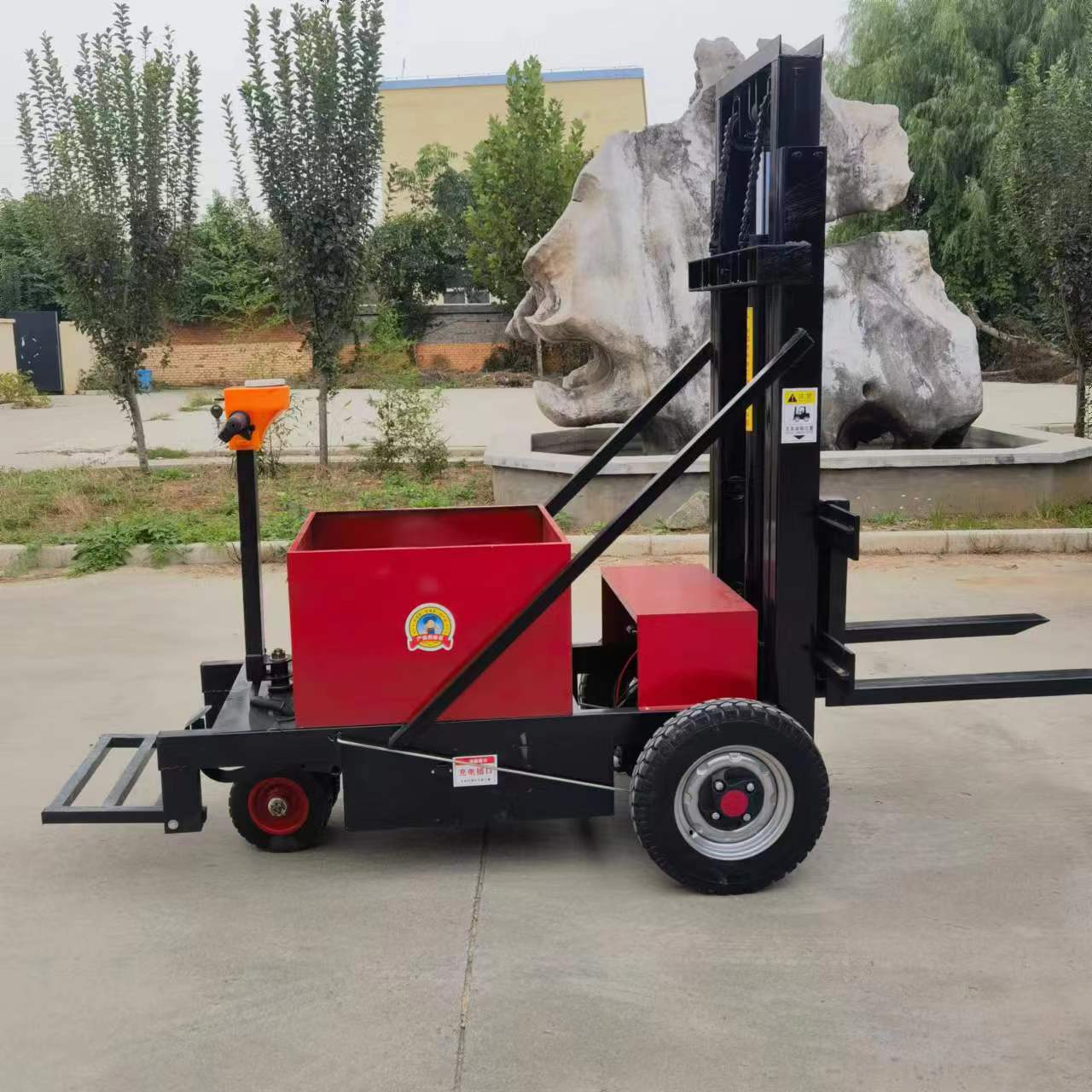 小型站驾式电动叉车 仓储物流升高搬运叉车 装车卸货堆高车