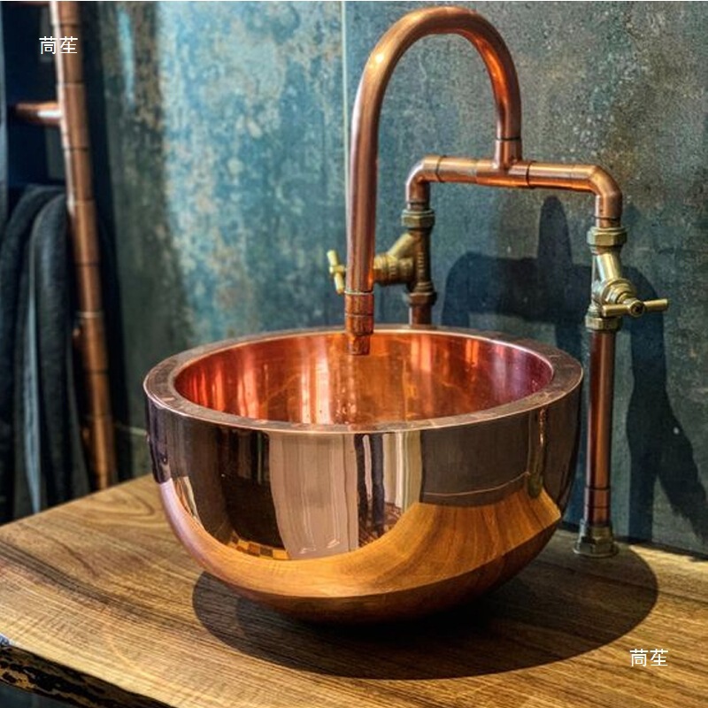 Outdoor Courtyard Industrial Style Retro Concealed Wall-Mounted Garden Concealed Extended French Hot and Cold Basin Faucet