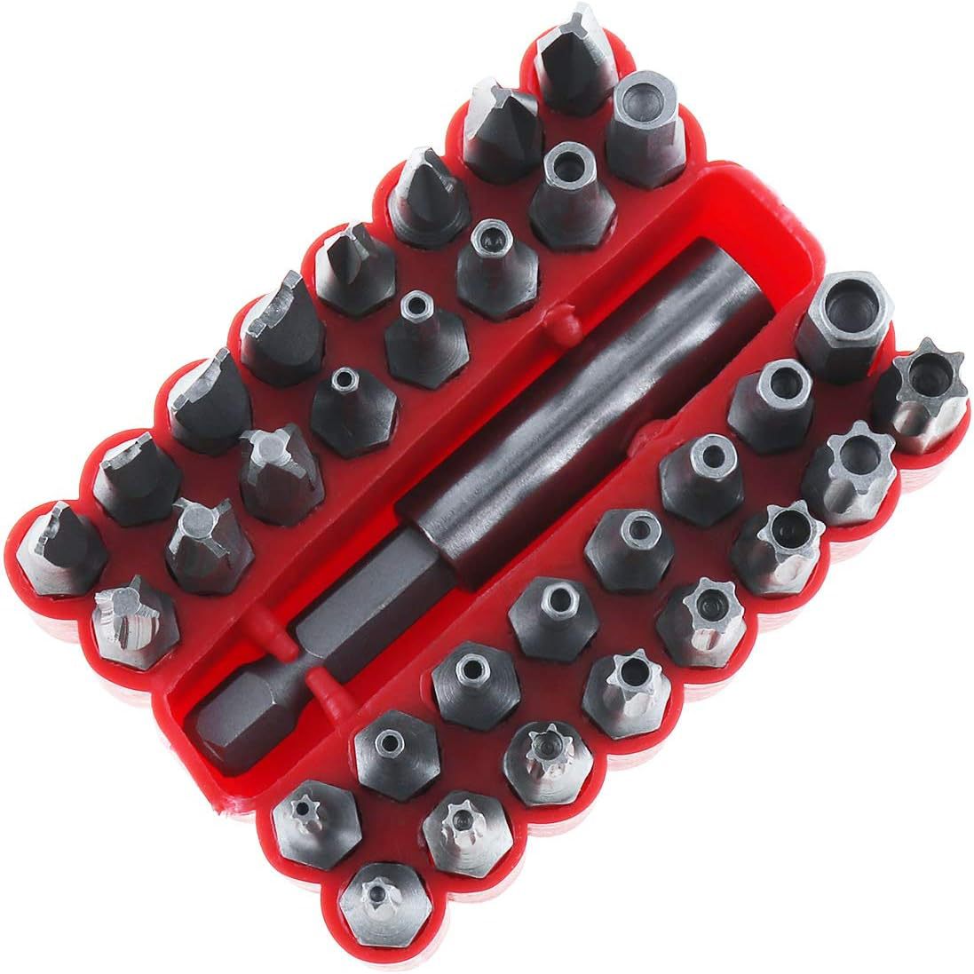 Destornillador eléctrico bit neumático Cruz bit extensión varilla con forma magnética destornillador 33 unidades traje
