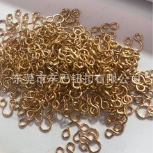 0#1#2#3#4#5#6#风纪扣领勾文胸扣内衣钩扣铜质金属钩扣288对/盒装