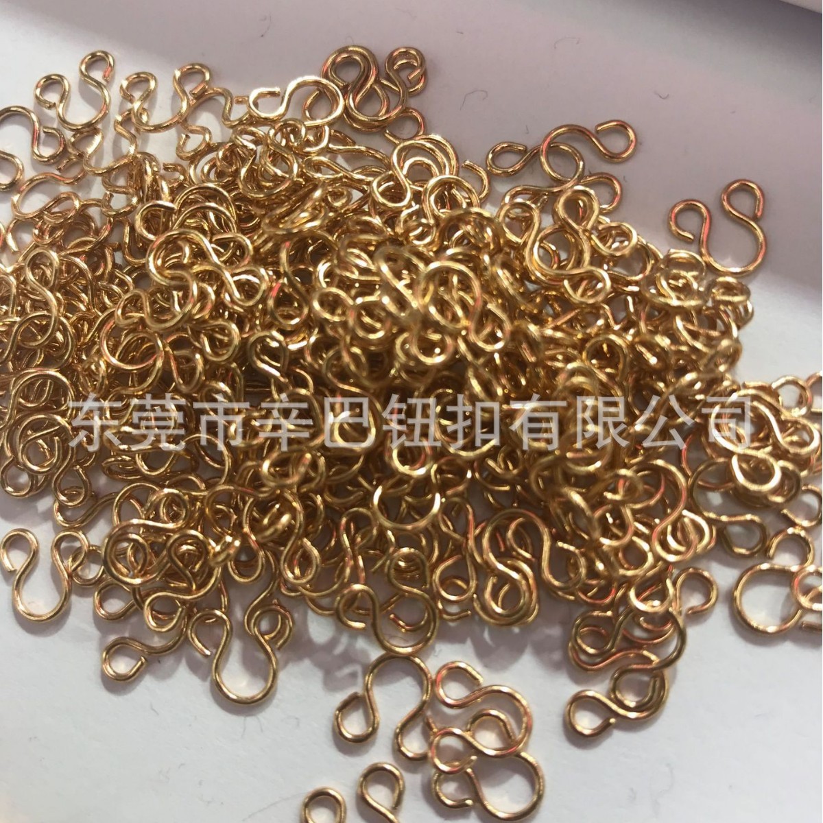 0#1#2#3#4#5#6#风纪扣领勾文胸扣内衣钩扣铜质金属钩扣288对/盒装