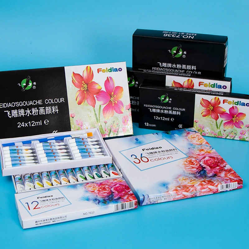 Set, pigment Chinese art gouache for elementary school students, 24 colors