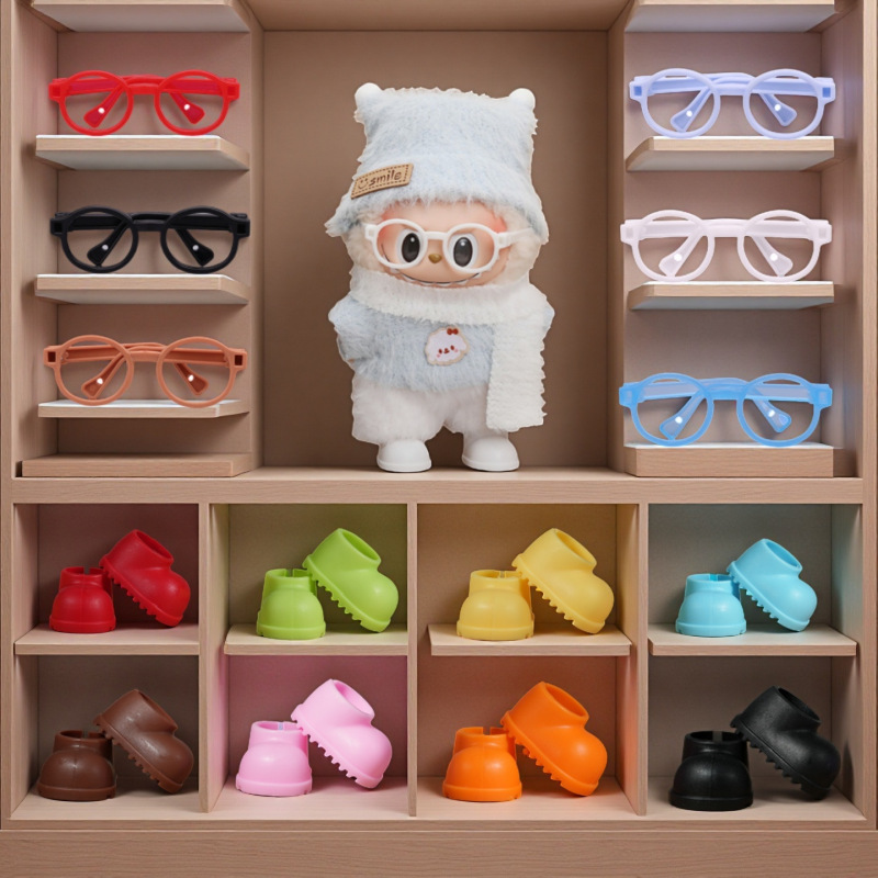 第三世代 labubu 靴メガネアクセサリー Labubu DIY 衣装 Maorong 人形人形周辺アクセサリー|undefined