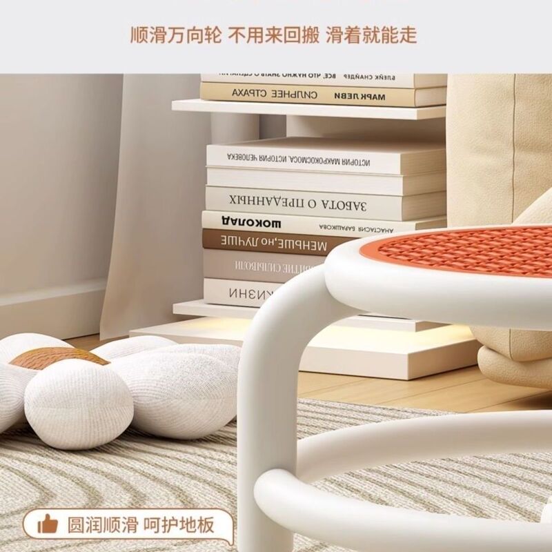 万向轮小凳子滑轮矮凳浴室洗澡小椅子塑料家用小板凳换鞋凳静音轮|undefined