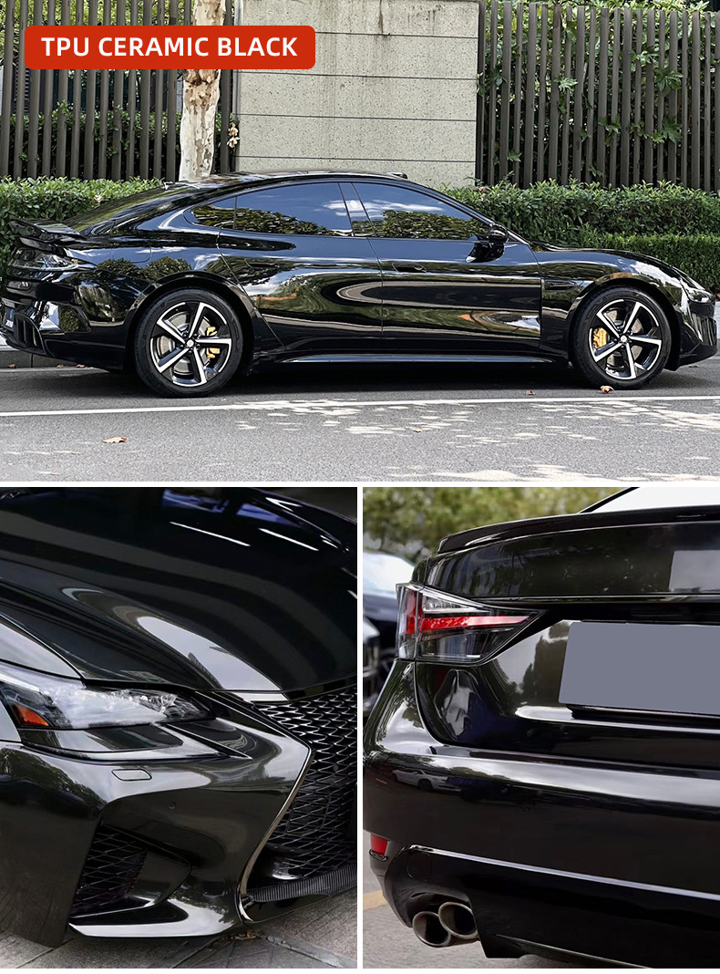Ultra-bright metallic ceramic black TPU car paint protection film, self-healing color-changing film, PPF high-elasticity thermal repair protection