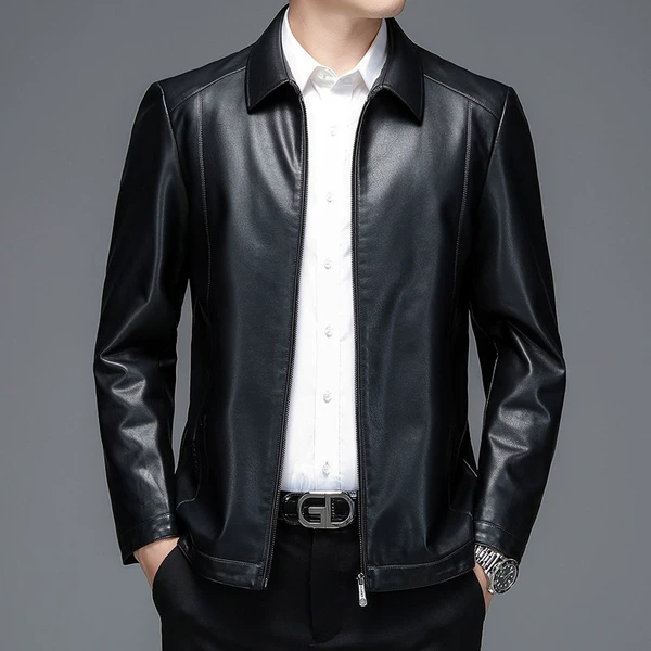 ❤8101-7 black lapel sheepskin