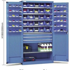 ダブルドア工具キャビネットガラスドアロッカー工場ロッカー鋼製ロッカー冠久供