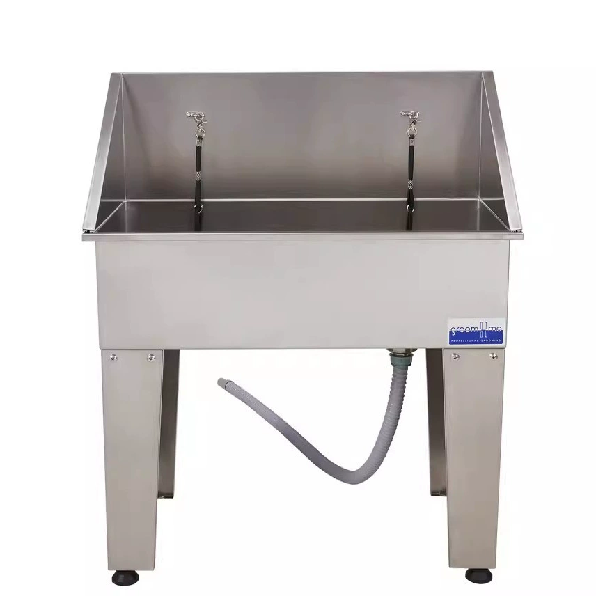 Простая Ванна любимчика Ванна нержавеющей стали любимчика нержавеющей стали ванна собаки ванна бассейн