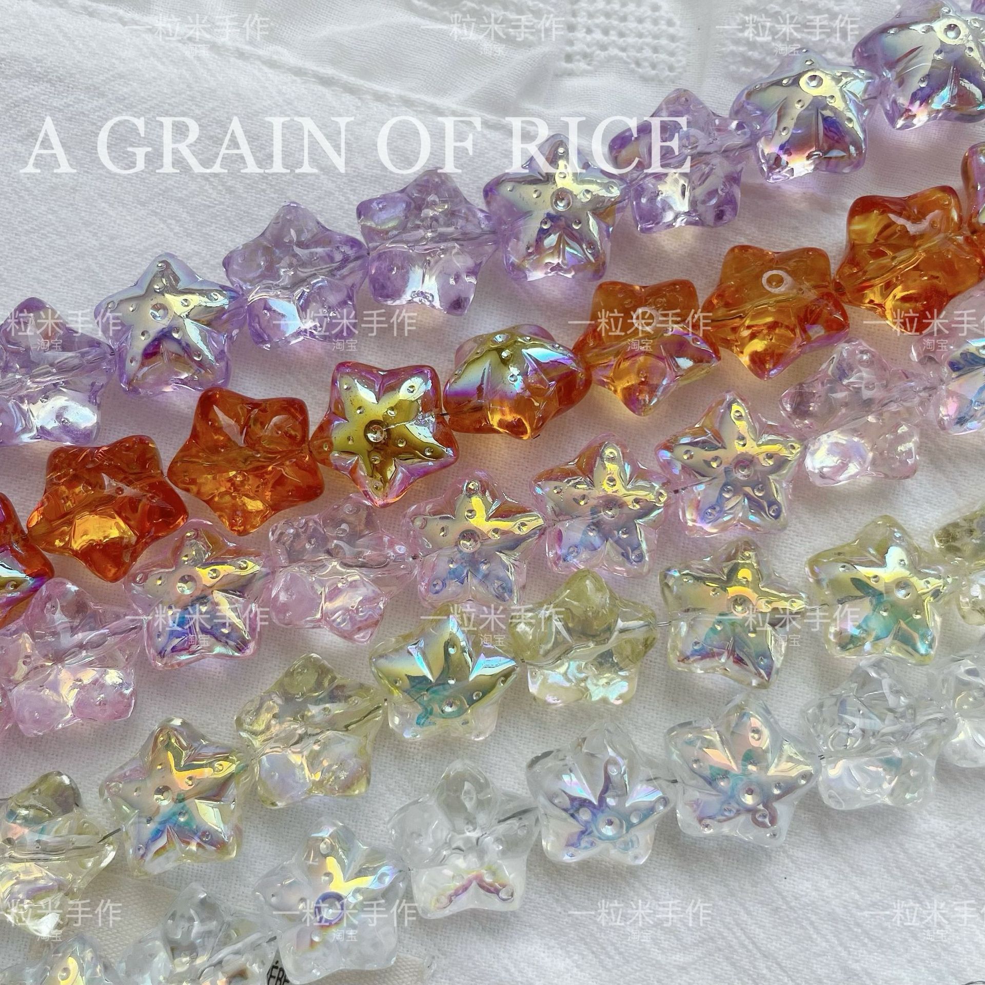 Estilo ins color mágico caramelo cristal de imitación cuentas sueltas hecho a mano material de bricolaje joyas con cuentas pulsera accesorios para collar