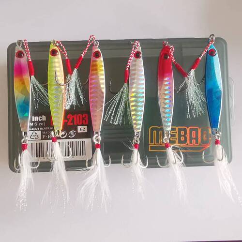 Iron plate road bait IMA iron plate horse brand iron plate double hook long range falling type shore casting freshwater sequined bass