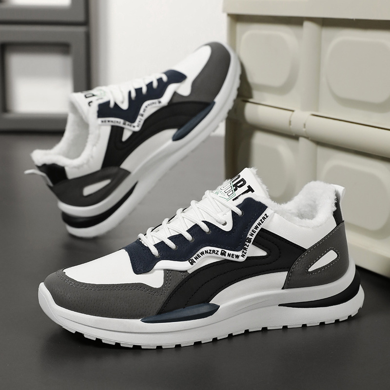 Zapatos de algodón para hombres invierno 2024 nuevos zapatos de hombre con calzado de tercife y calentamiento de zapatos deportivos de moda para hombres Gump zapatos casuales image 5