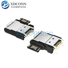 16PIN�Ȳ�ĸ�� USB TypeC ����ʽ90��DIP �|��CH=8.6MM ����⚤