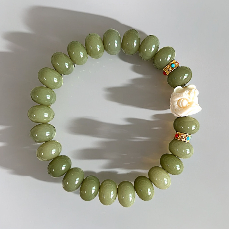 春野菩提根天然真品手串绕指柔菩提子文玩佛珠念珠女孩子盘玩手串