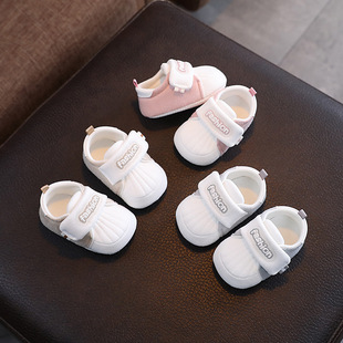 Sports wind spring autumn breathable baby shoes 0-1 years old soft bottom 3 baby toddler shoes 3-6-12 months can not fall off