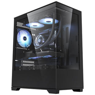 Peninsula Iron Box Bi Fang 240 No Column Double-sided Glass Desktop Panoramic Sea View Room Computer Main Case M-ATX