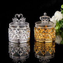 跨境电镀塑料透明糖果盒结婚专用伴手礼结婚糖果包装盒礼盒喜糖盒