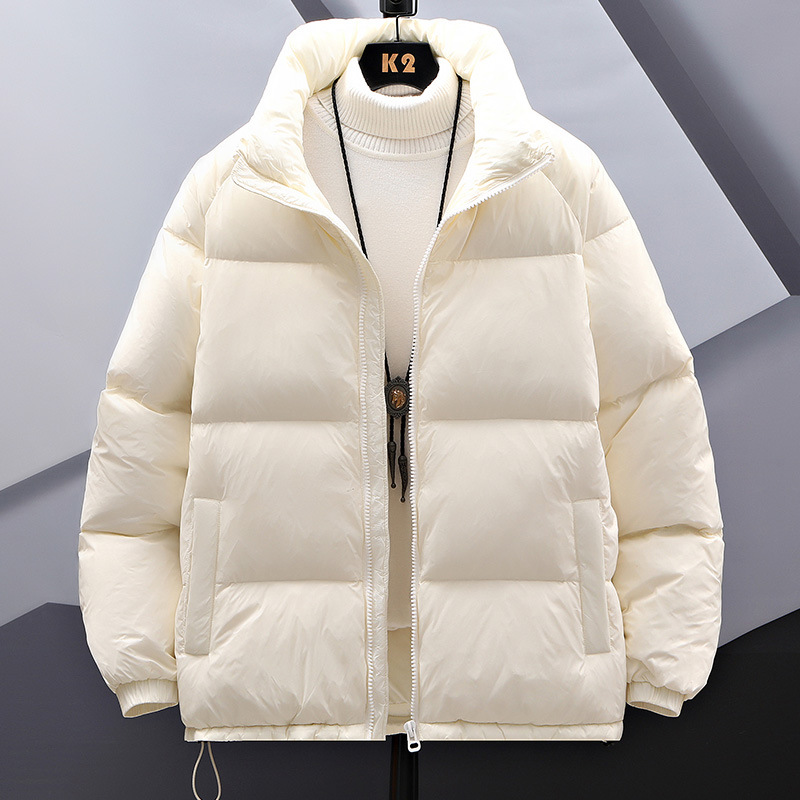 Chaqueta de algodón acolchado de invierno cálido ligero abajo de algodón de moda todo-partido más tamaño Chaqueta de algodón acolchado capa imprimible LOGO fábrica al por mayor