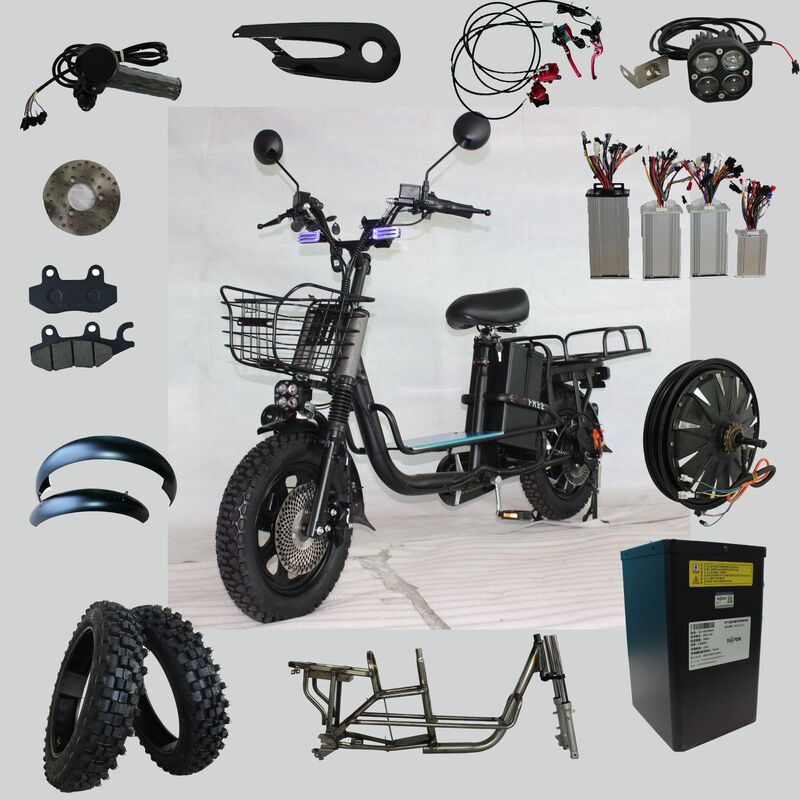 Freight Electric Bicycle Kit Food Delivery Electric Vehicle Accessories Scooter Parts Electric Motorcycle Complete Set of Spare Parts