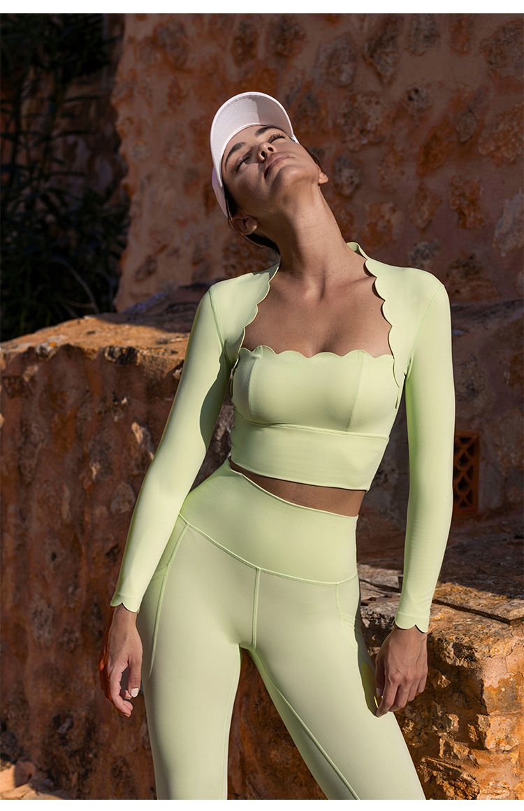 231g Weight Sleeveless Sleeve Length Chemical fiber blending, Spandex Fabric Type Short Top Length Leggings Pants Type Vest Tops Type Fitness, Yoga, Running Occasion Scalloped Neckline Neckline Solid Color Pattern Lady, Sport Style Style Lady Sport Style Solid Color Chemical Fiber Blending Spandex Scalloped Neckline Active Tops Vest Leggings 24