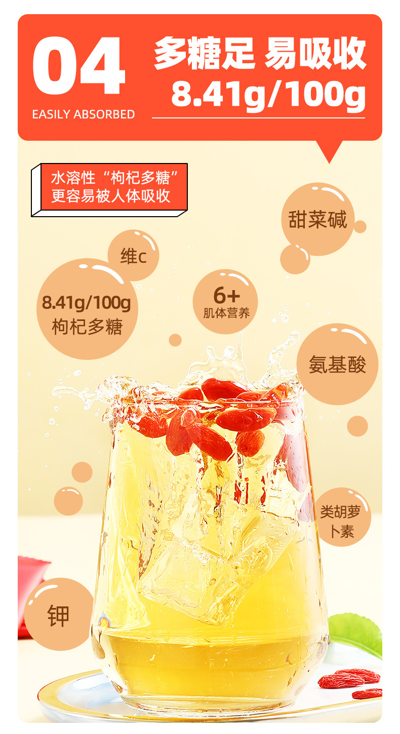 Premium Ningxia Goji Berry Gift Box 180g First Harvest Grade Gou Qi Zi Ready to Eat specifications