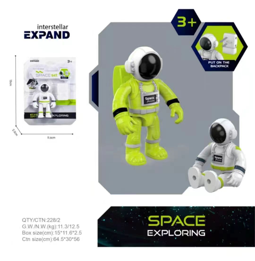 Espacio caliente transfronterizo cohete espacial nave espacial para niños estación espacial modelo de avión niños y niñas juguetes al por mayor