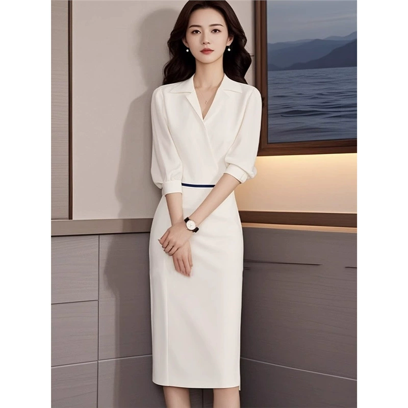 2845 Осеннее поле Аэра Сильный французский стиль высокого класса изысканный темперамент богини Fan Advanced Чувство супер красивые белые рубашки