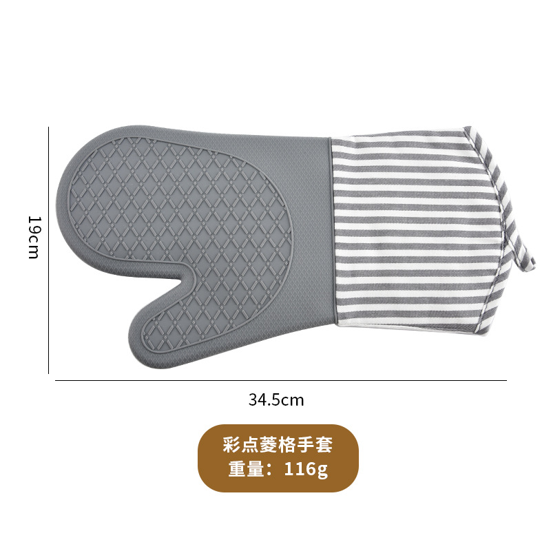 Guantes de Horno Anti-Escaldado de Silicona, Aislamiento Térmico, Antideslizante, para Cocina y Microondas image 3
