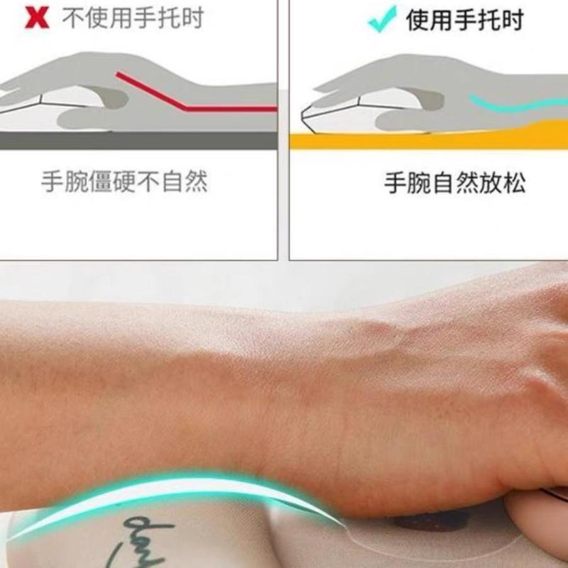 透明护腕鼠标垫女男手腕垫防滑办公室笔记本电脑键盘手托|undefined
