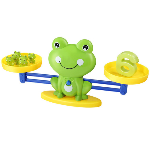 Frog digital balance toy children's early education addition and subtraction enlightenment mathematics calligraphy kindergarten teaching aids puzzle monkey