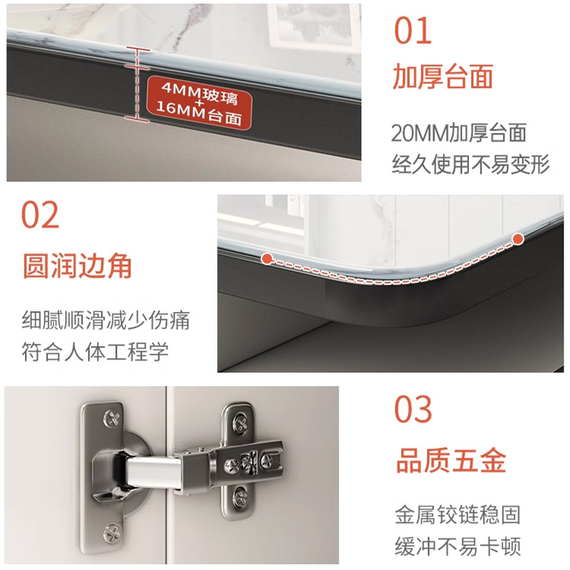 Mesa de té sala de estar pequeña casa de vidrio temperado mesa de té simple y moderna 2024 nuevo balcón de lujo pequeño mesa de té