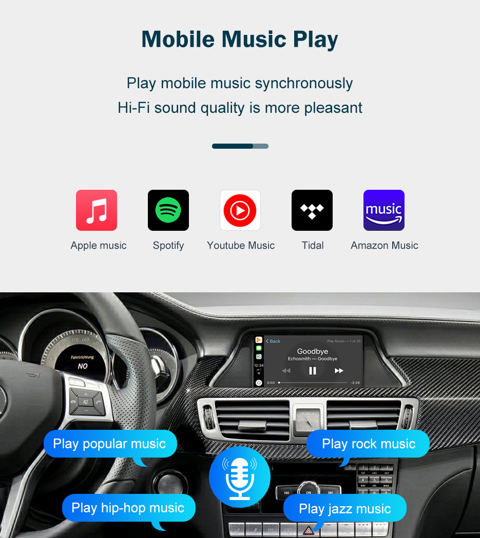 RoadTop Wireless Apple CarPlay Is Suitable for Mercedes-benz NTG4.5/4.7 Decoder Module Decoder Box