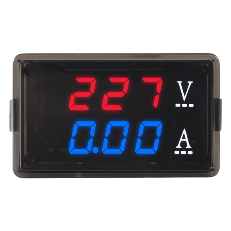 Амперметр переменного напряжения 220 В цифровой дисплей двойной дисплей 70-480 В Цифровой вольтметр 10A 100A головка амперметра