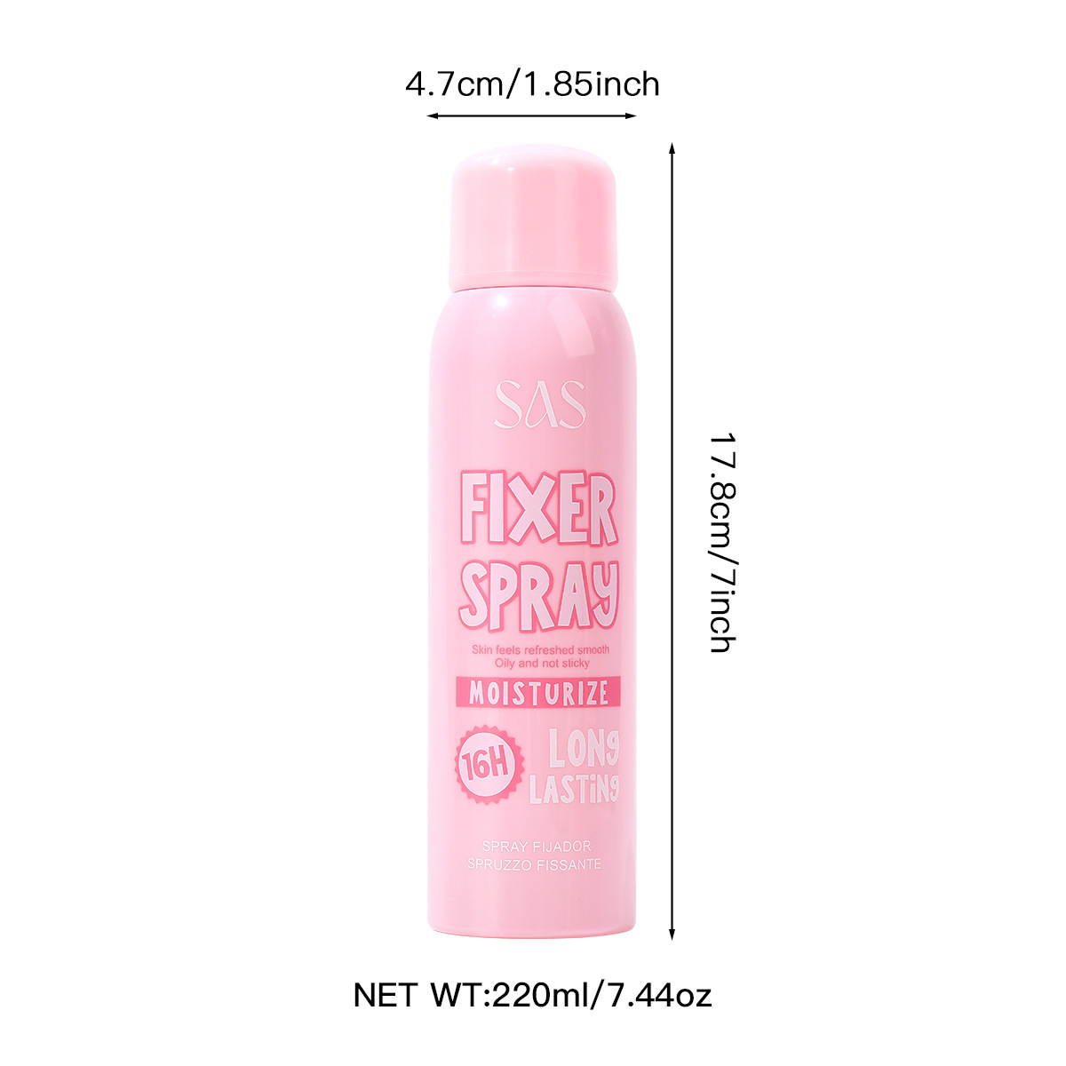 USHAS transfronterizo exclusivamente para el lugar, venta caliente, impermeable, a prueba de sudor, de larga duración, sin maquillaje, control de aceite hidratante, spray de fijación de maquillaje hidratante