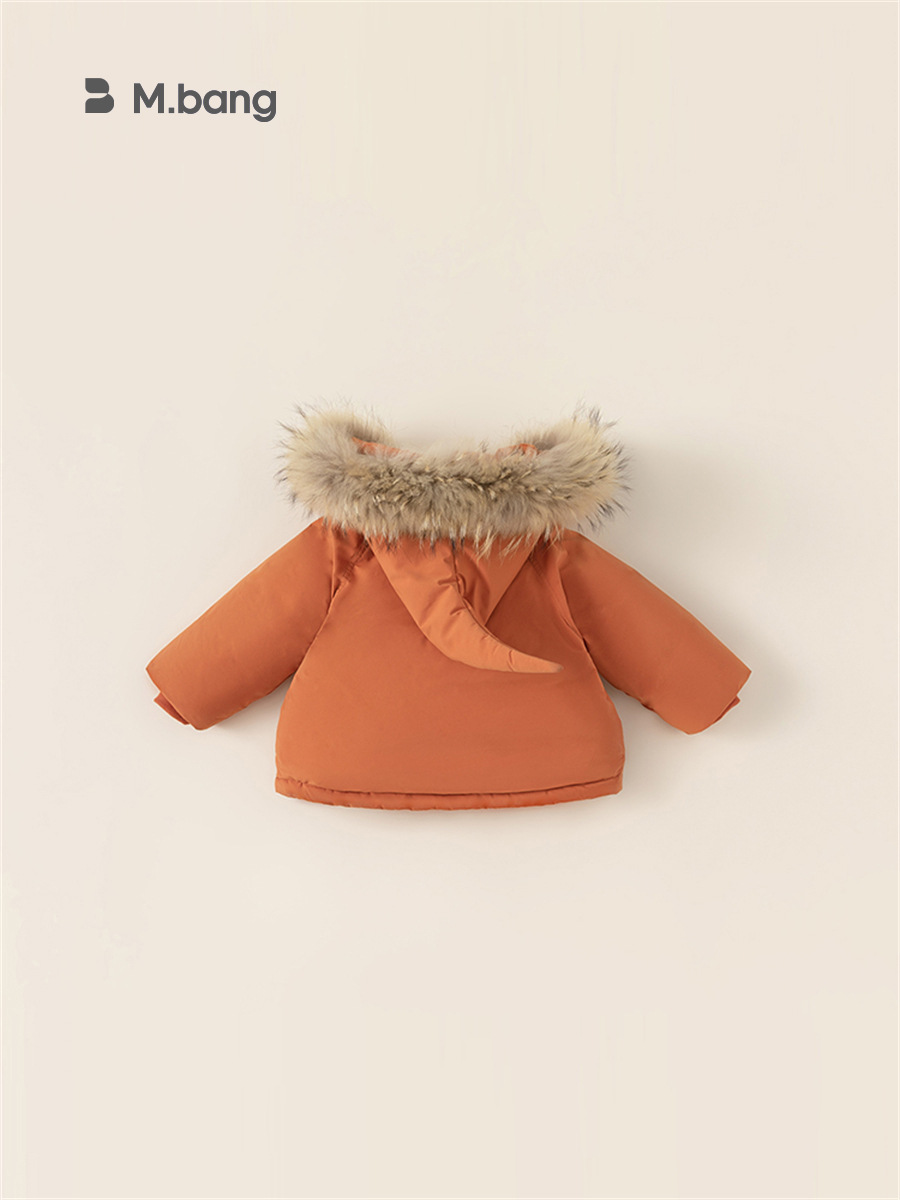 Ropa infantil Youbao, chaqueta de plumón infantil de invierno, estilo coreano, abrigo de plumón con gorro de bruja para niñas, plumón de pato blanco, ropa de bebé a prueba de tres elementos