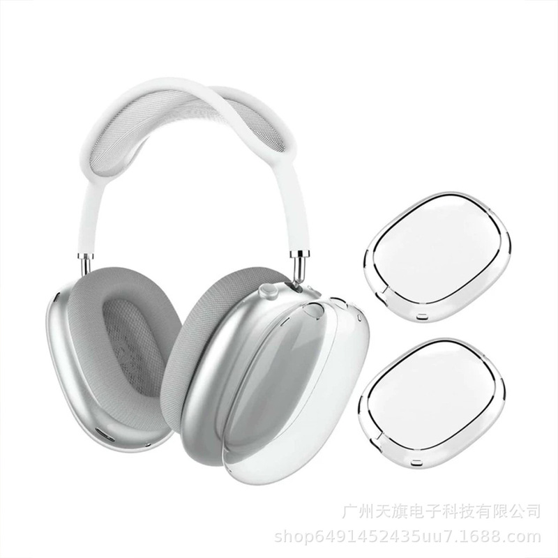 Apple Transparent Headset Cover for airpods Max Protective Cover Apple Headset Bluetooth Headset Cover