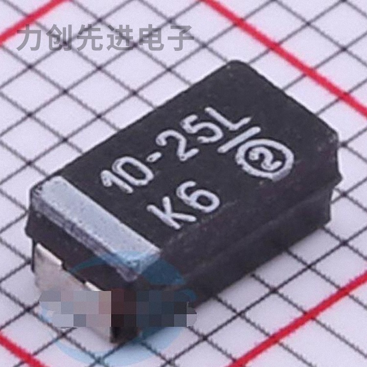 293D106X0025C2TE3 参数 10uF ±20% 25V 钽电容
