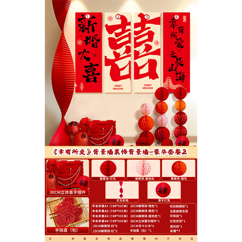 2025 新築階段背景壁手すり装飾結婚式田舎ハッピーワードステッカー KT ウェディングルームレイアウトセット男性|undefined