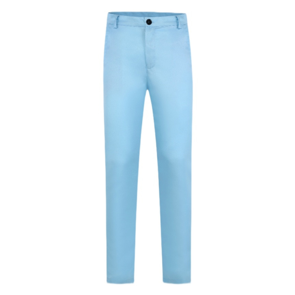 Primavera nuevos pantalones casuales sueltos rectos de los hombres de negocios primavera y otoño de los hombres de color sólido pantalones de traje casual pantalones de los hombres