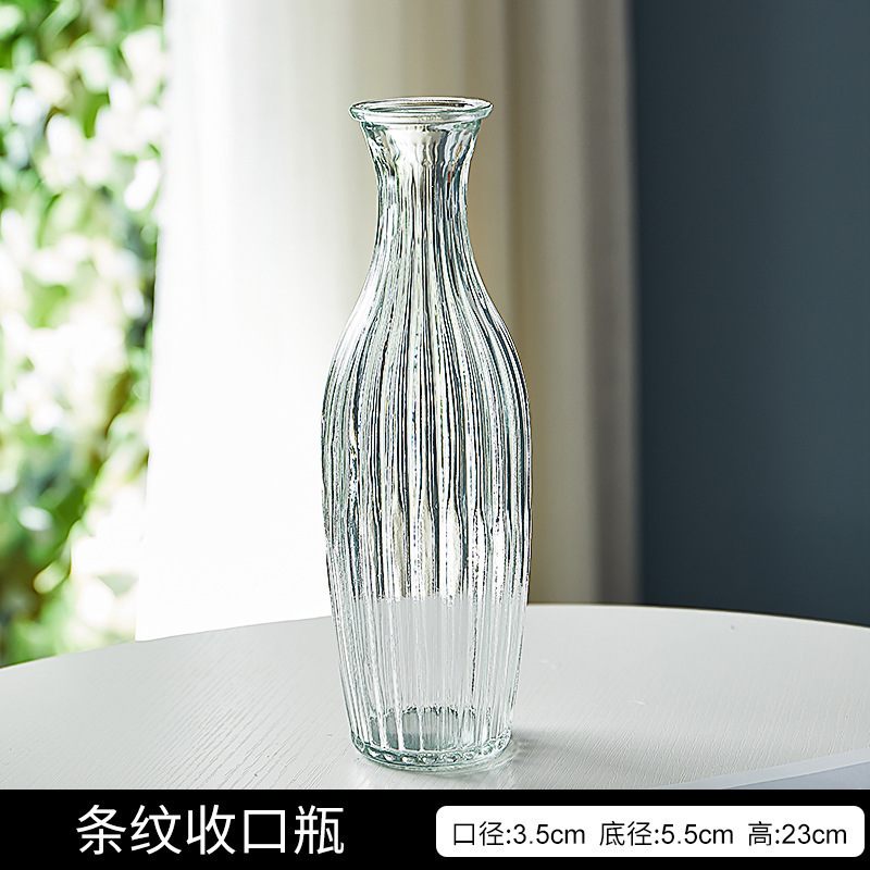 Jarrón creativo con relieve y un toque de alta gama, jarrón de vidrio estilo INS, jarrón para plantas hidropónicas, adorno de alta gama para arreglos florales.