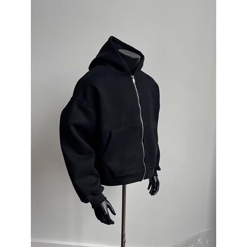 Men's Clothing Design Sense With Schoolbag Hooded Heavy Sweater Foreign Trade New Loose Large Size 200 Catties Student Niche Jacket Trend_voghion.com