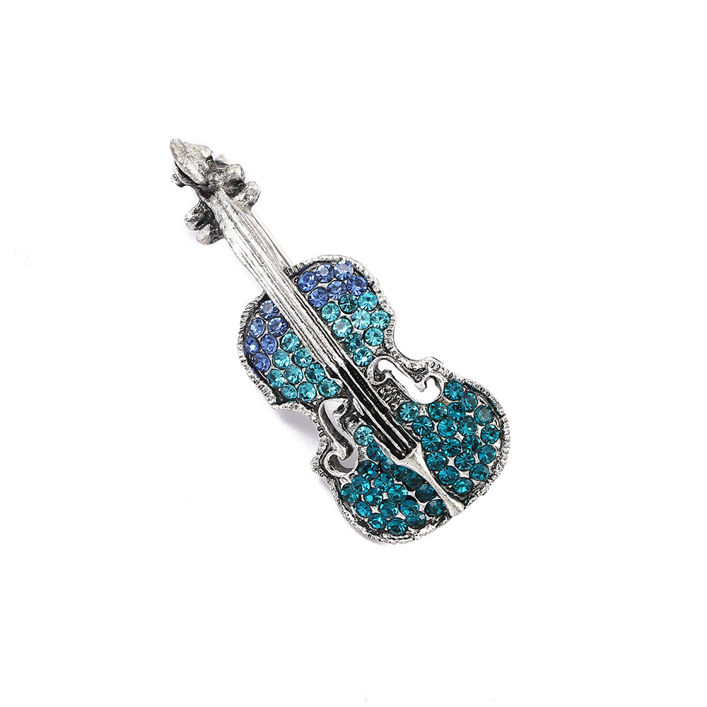 Fashion Musical Instrument Alloy Rhinestone Women's Brooches display picture 4